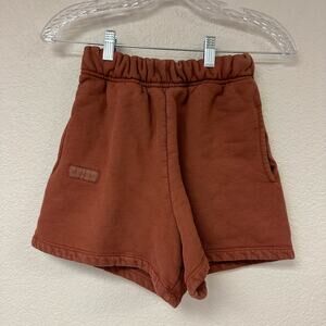 Set Active Pull On Sweat Shorts Brown Size XS